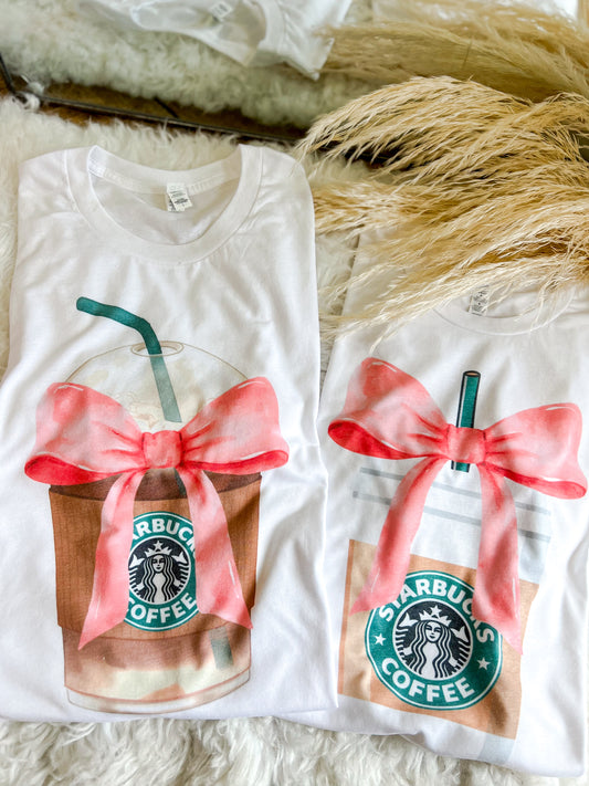 Coffee Bow Tee