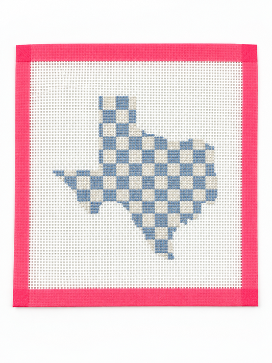 TX Checkered Needlepoint Canvas