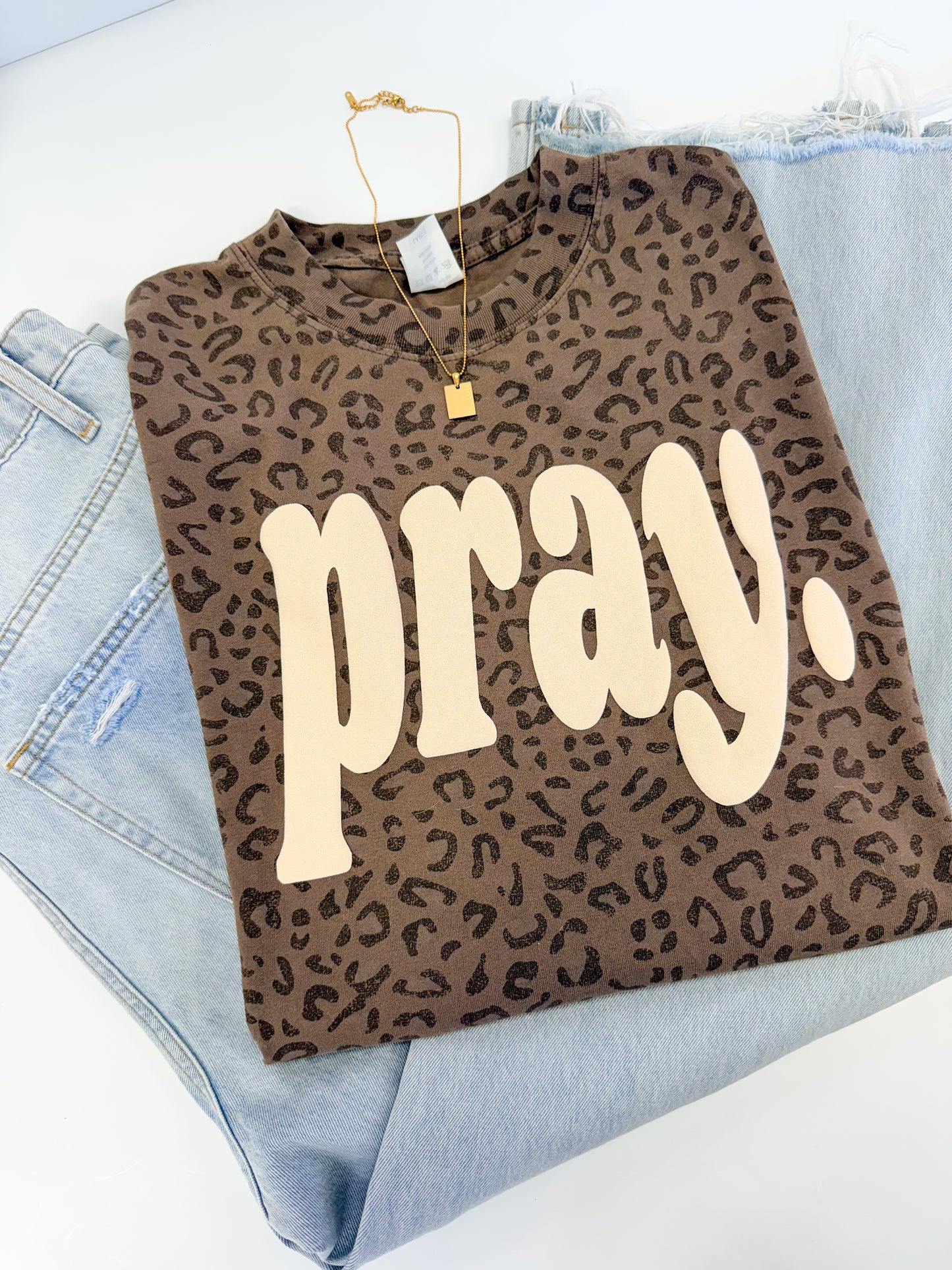 Pray Leopard Tee