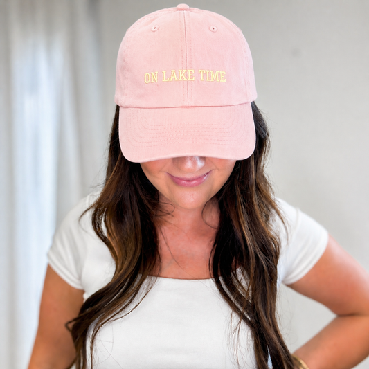 On Lake Time Baseball Hat