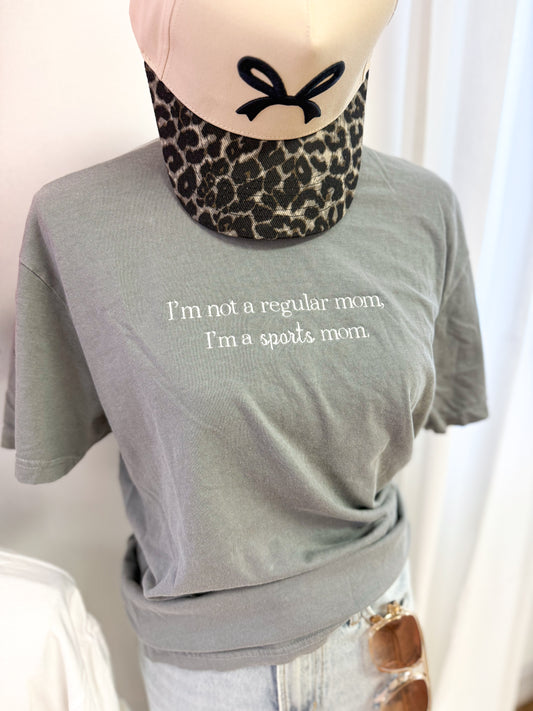 Sports Mom Embroidered Tee