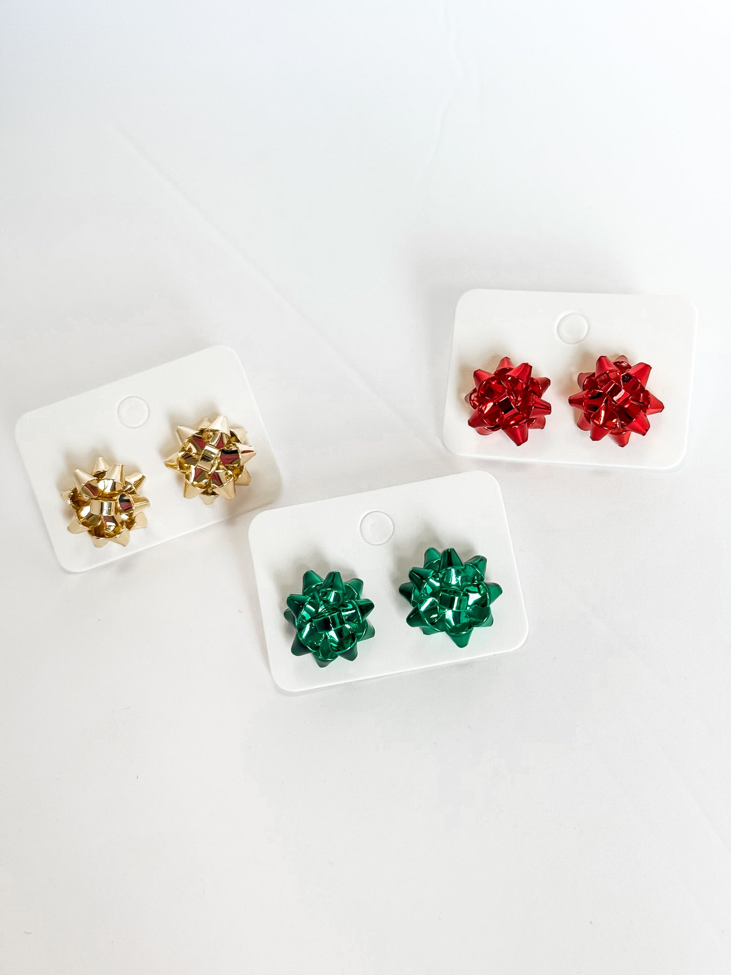 Christmas Bow Stud Earrings