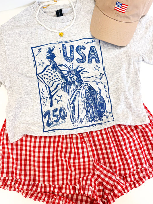 USA 250th Stamp Tee