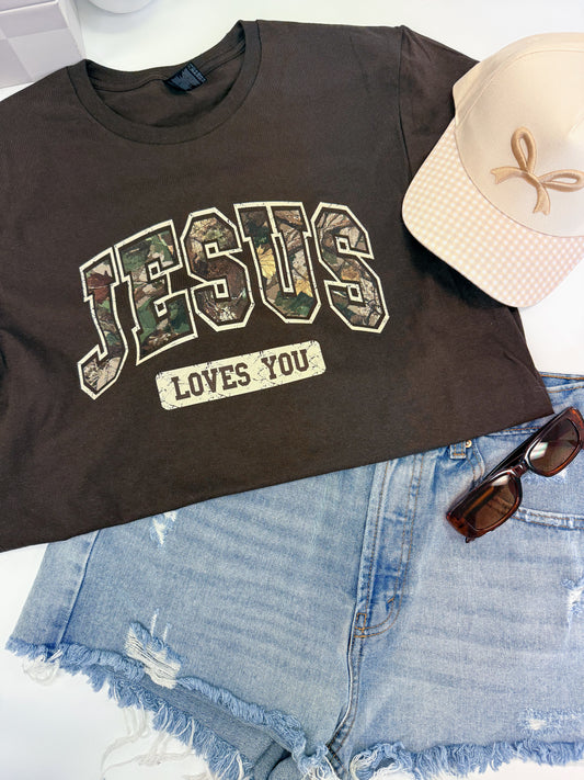 Jesus(Camo) Loves You Tee