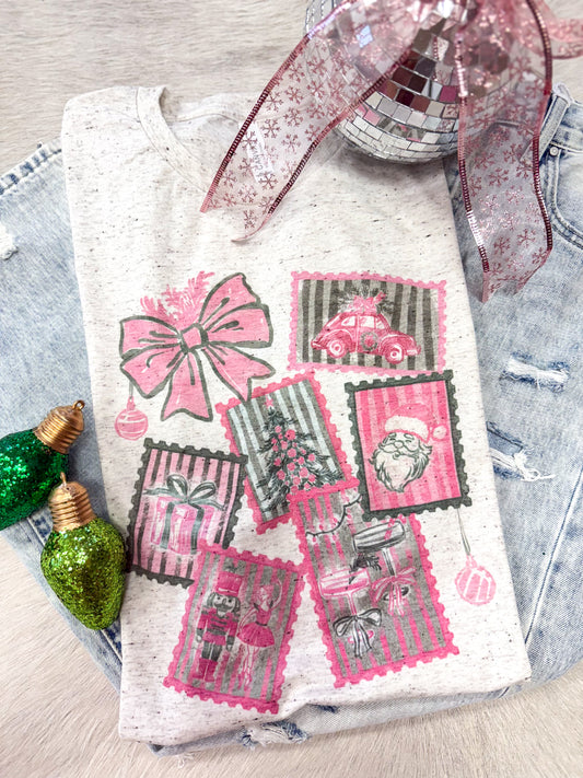 Coquette Santa Stamp Gallery Tee