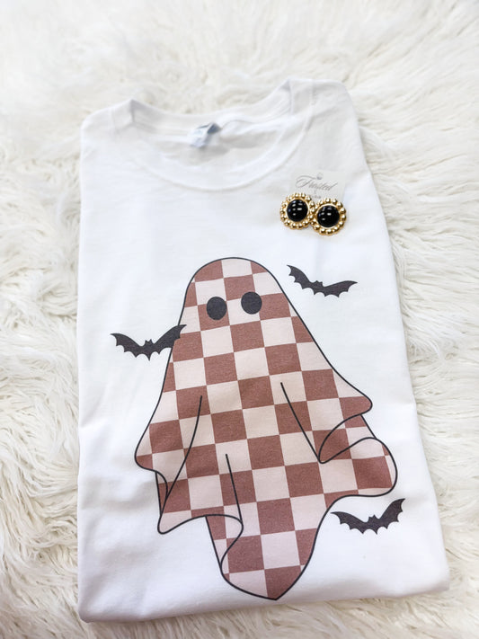 Checkered Ghost Tee