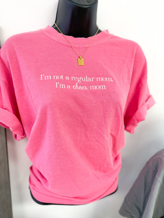 Cheer Mom Embroidered Tee