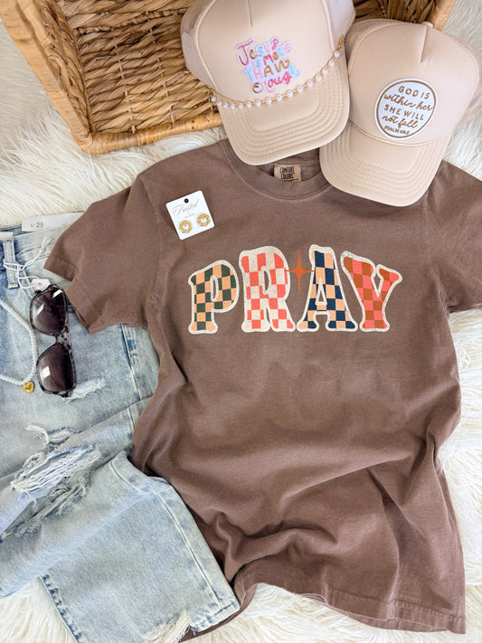 Pray (Checkered Filled) Tee