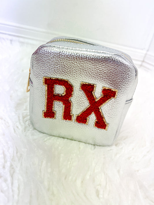 Metallic RX Cosmetic Bag