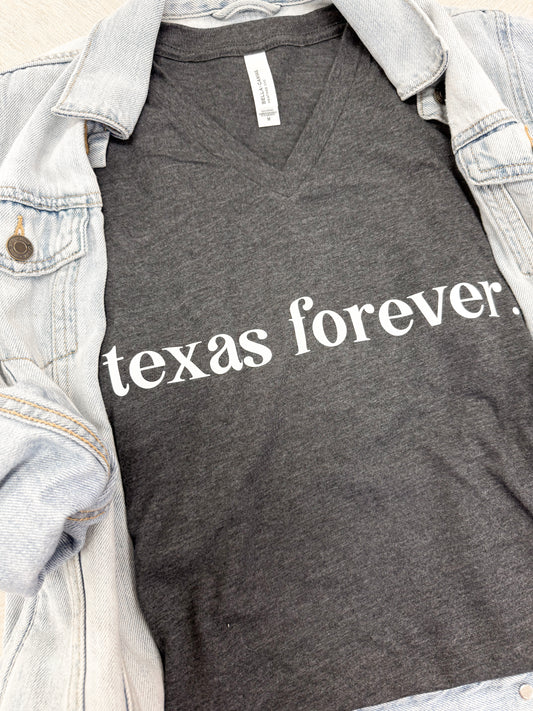 Texas Forever. V neck Tee