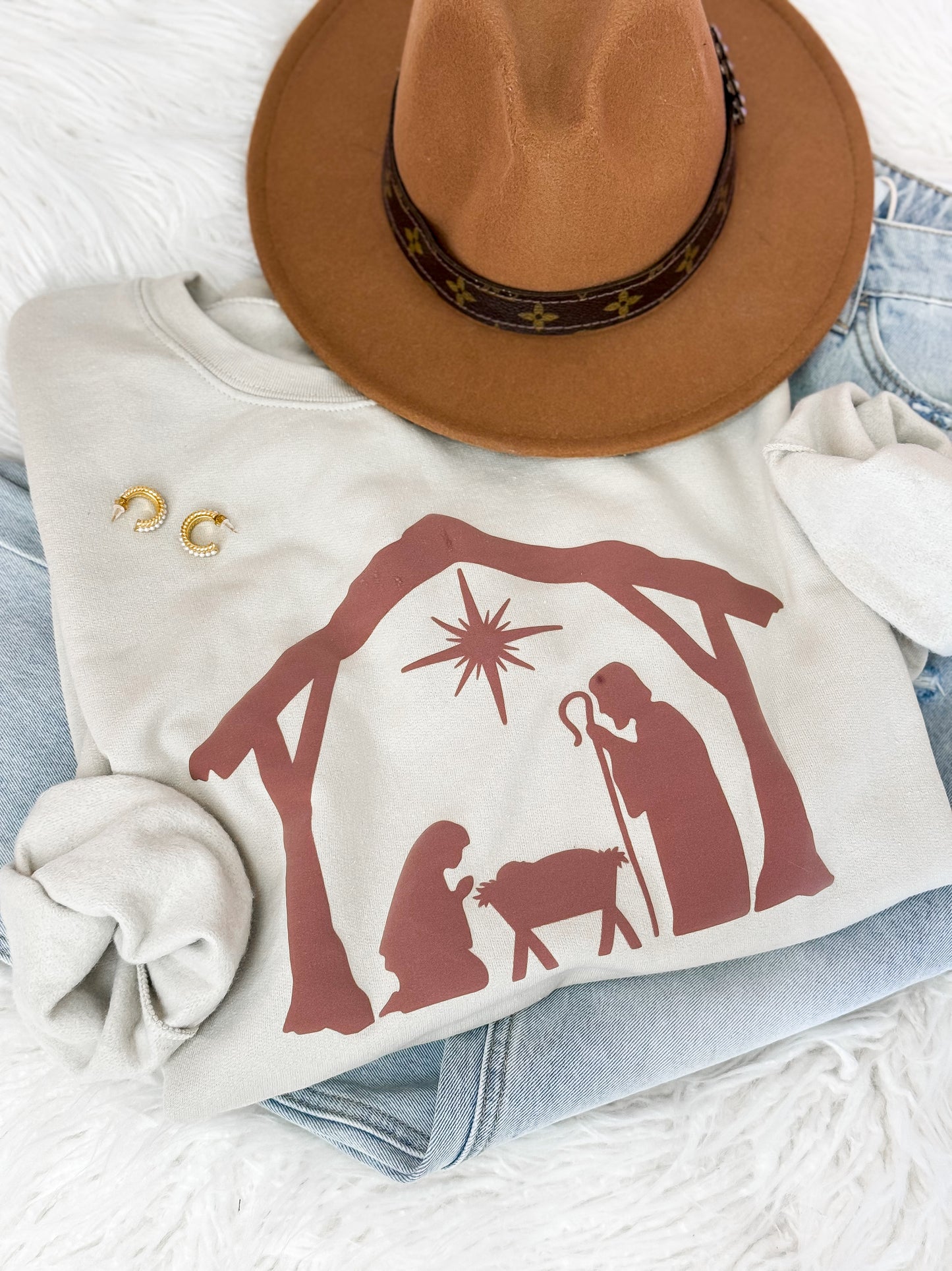 Nativity Puff Sweatshirt