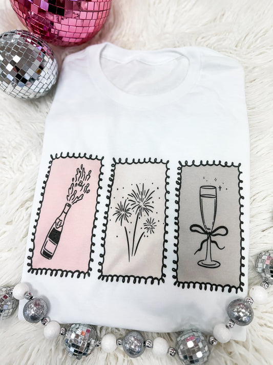 New Year Stamps Tee