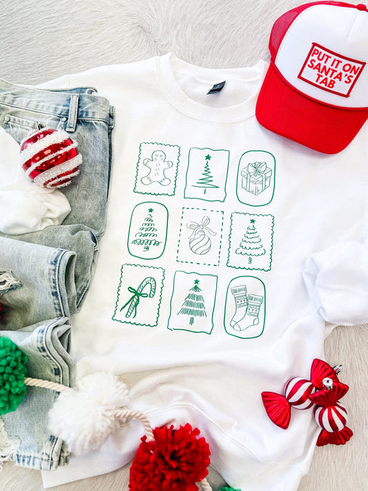 Christmas Stamp Sweatshirt