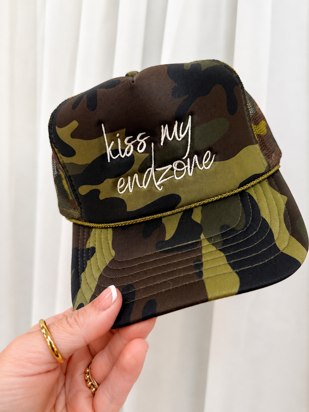Kiss My Endzone Trucker Hat