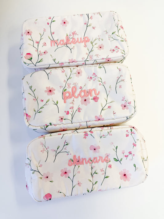 The Signature Floral Cosmetic Case