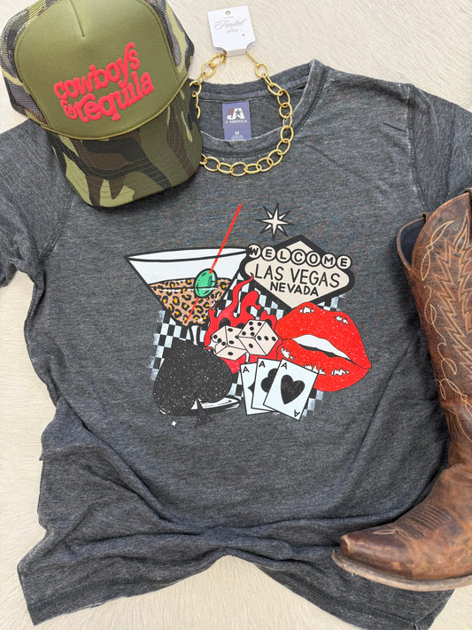 Vegas Collage Tee