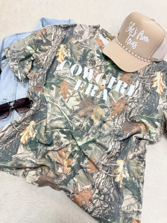 Cowgirl Era Camo Tee