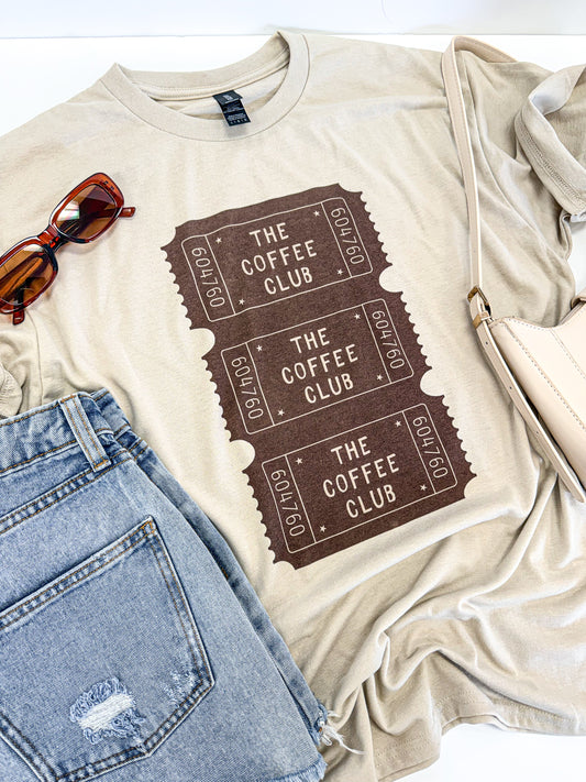 The Coffee Club Ticket Tee