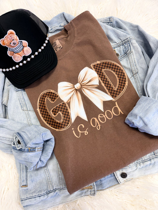 God Is Good (Bow&Checkered) Tee