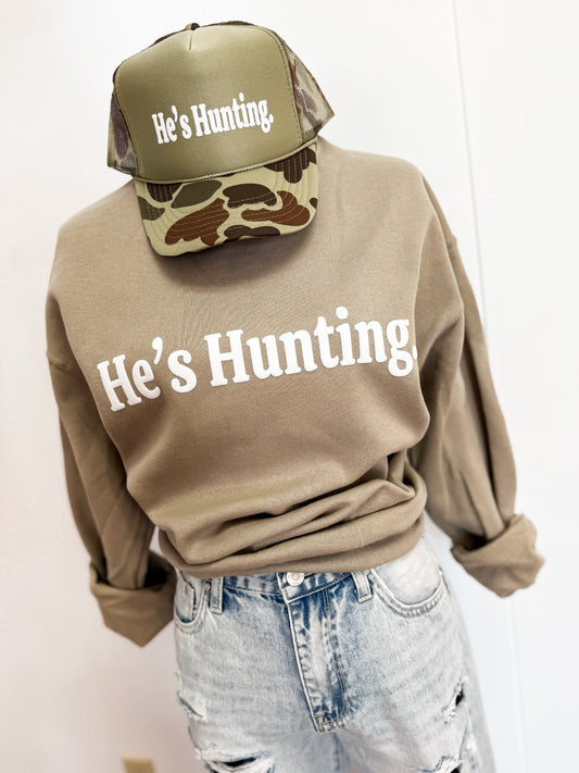 He’s Hunting Camo Trucker