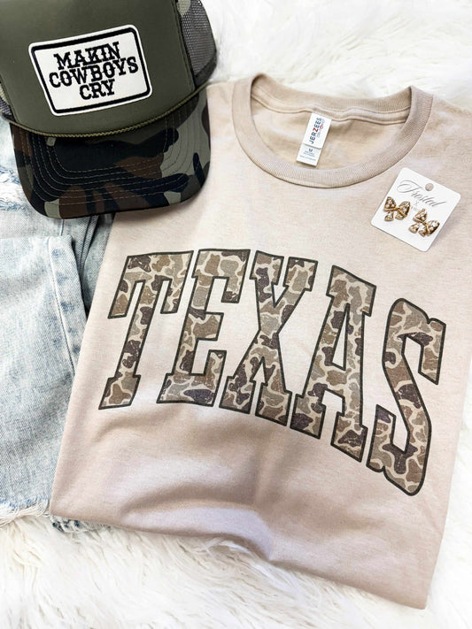 Texas State Camo Tee