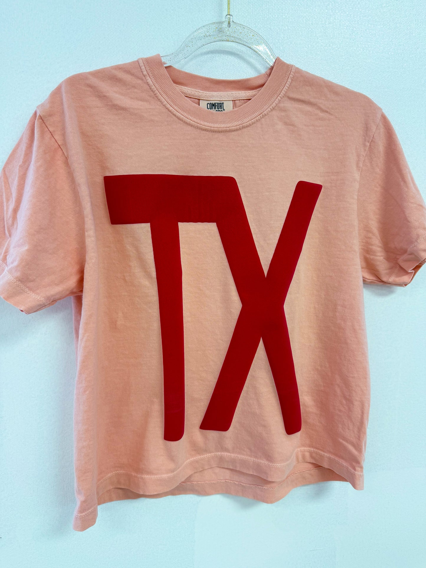 Peachy TX Cropped Tee