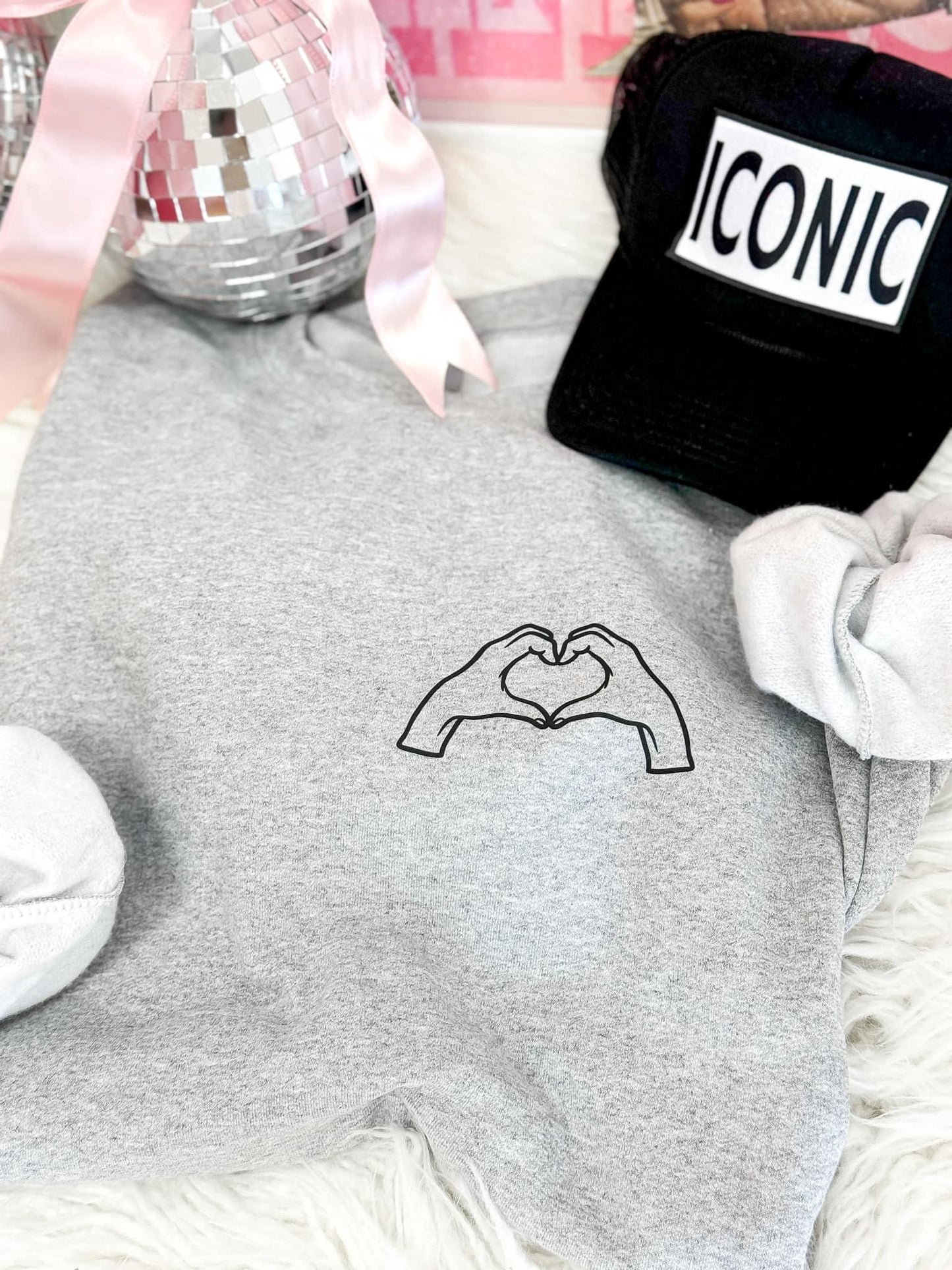 Better Days Are Coming With Heart Hands Pocket Sweatshirt