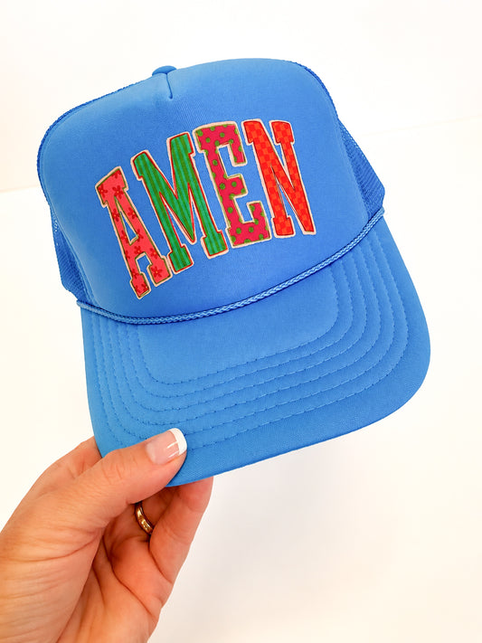 Colorful AMEN Trucker Hat