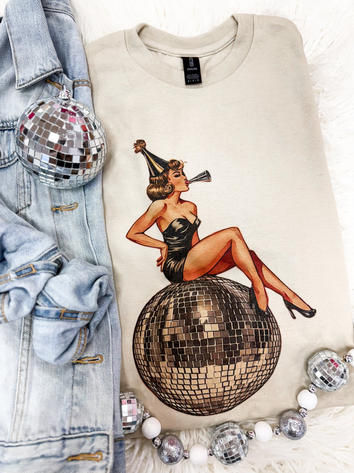 Disco Ball Lady Tee