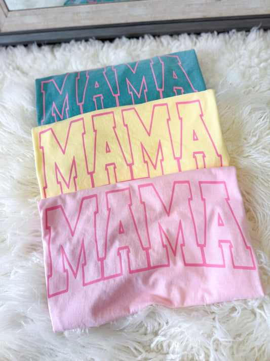 Mama Outline Comfort Colors Tee