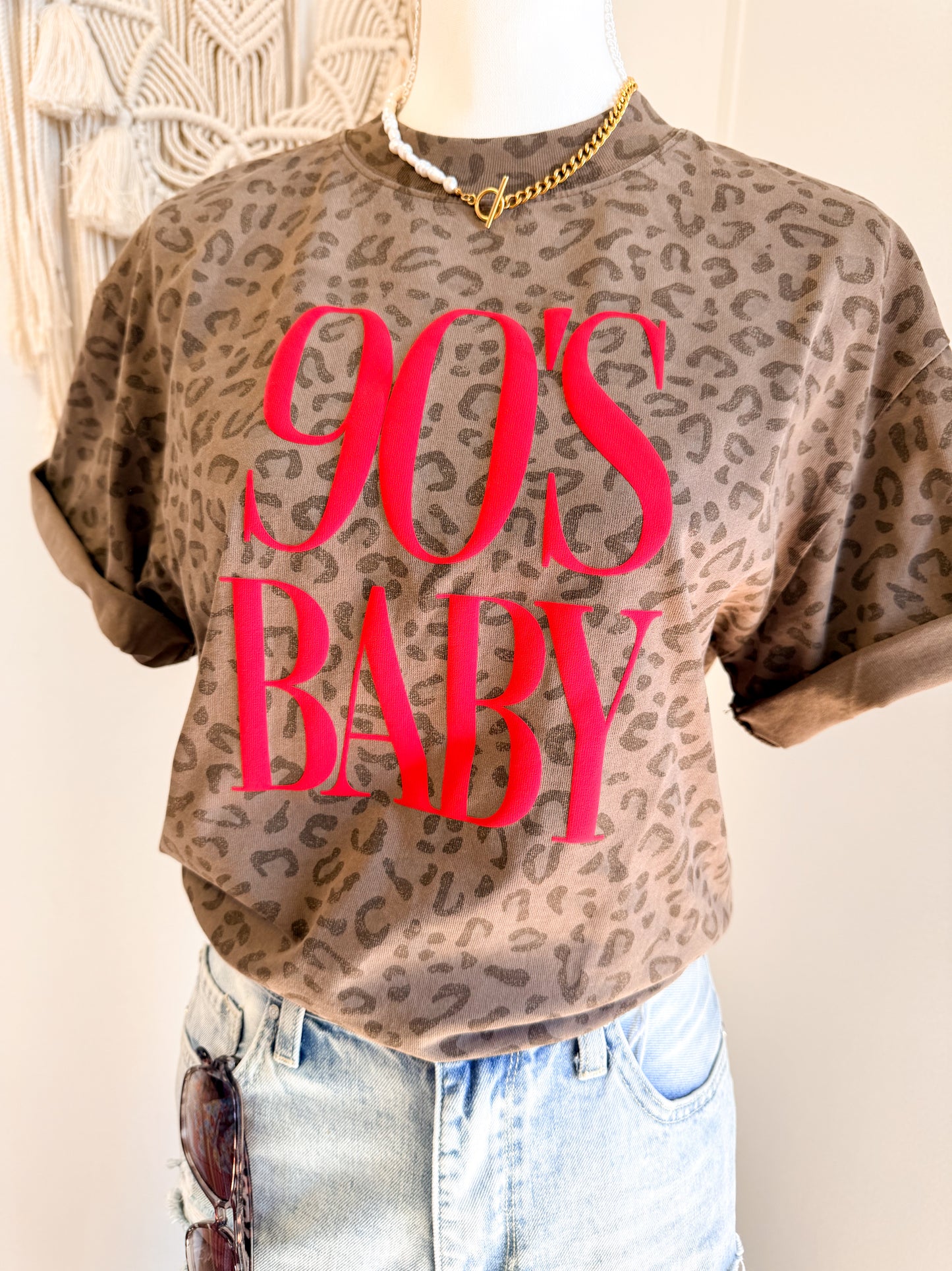 90s Baby Leopard Tee