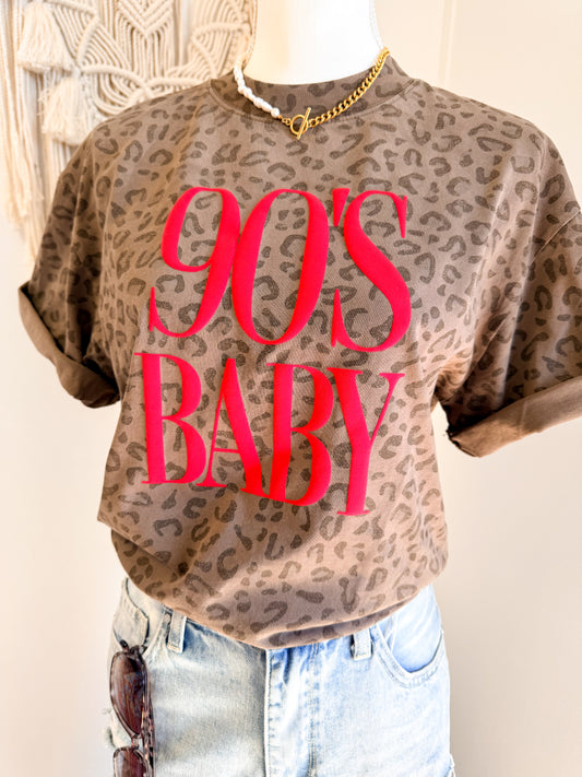 90s Baby Leopard Tee