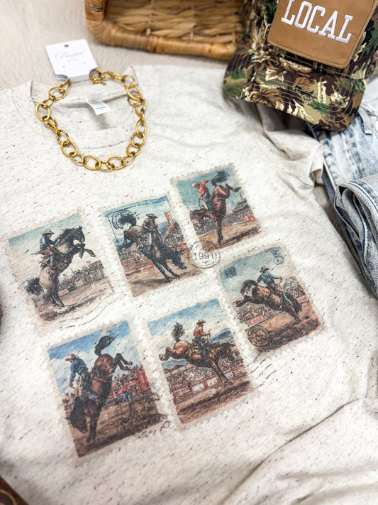 Western stamps tee