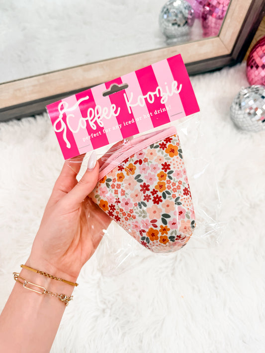 Floral Coffee Koozie