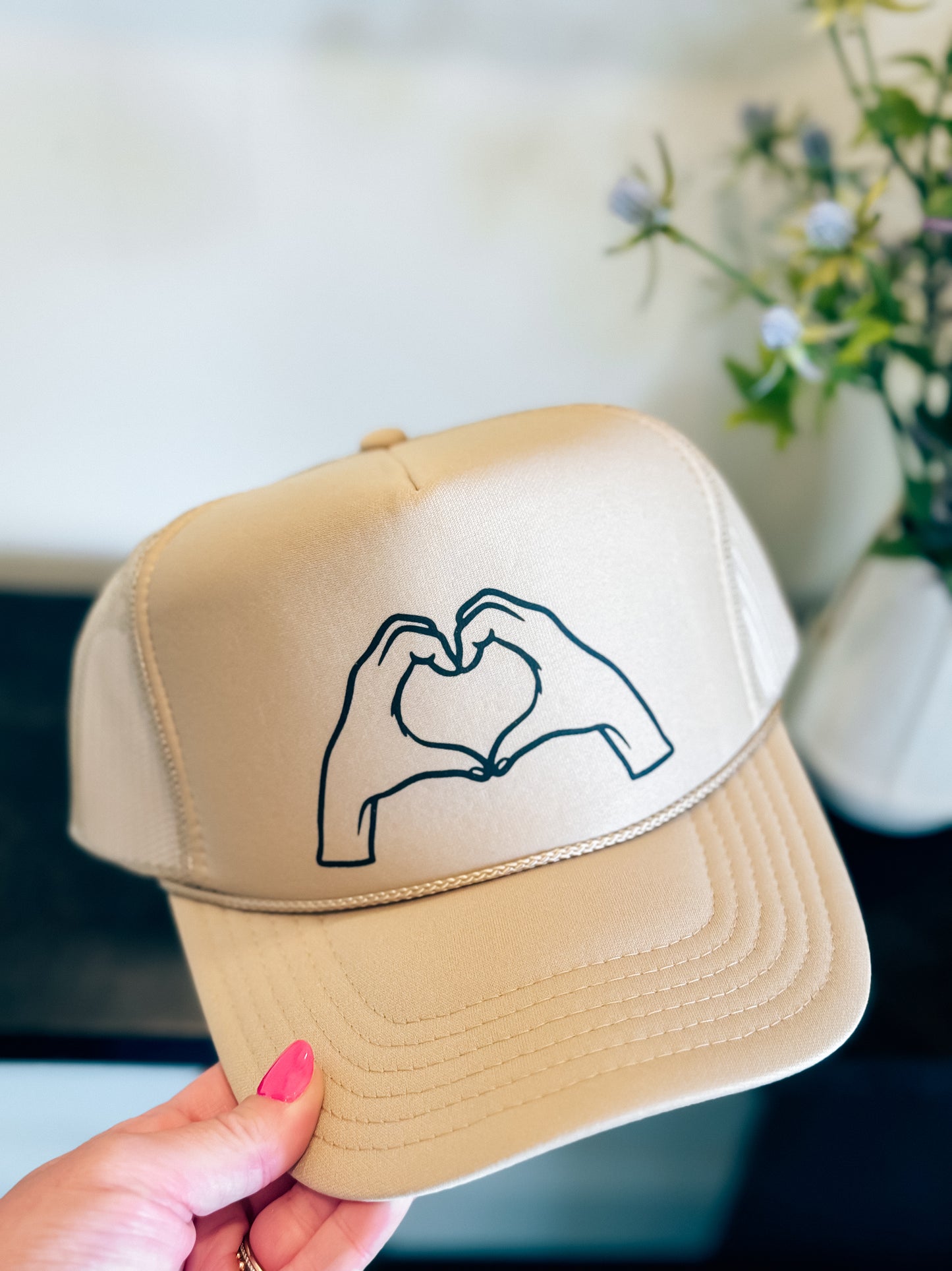 Heart Hands Trucker Hat