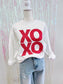 Faux Glitter XOXO Sweatshirt