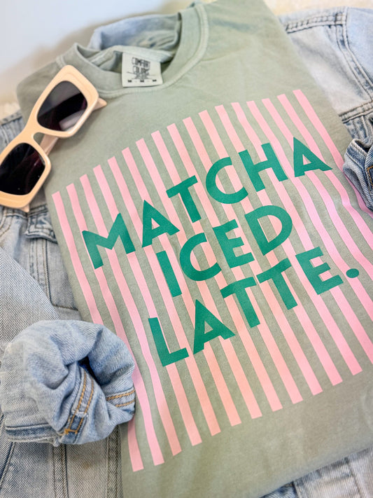 Matcha Iced Latte Tee