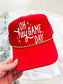 Oh Hey Game Day Trucker Hat with chain