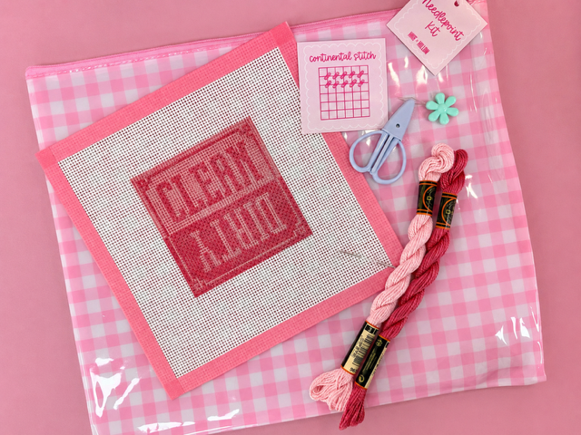Clean/Dirty Needlepoint Kit