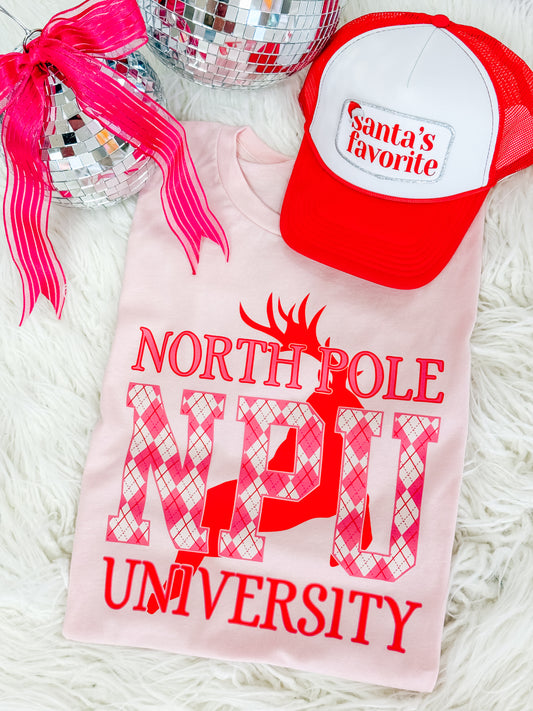 North Pole University Tee