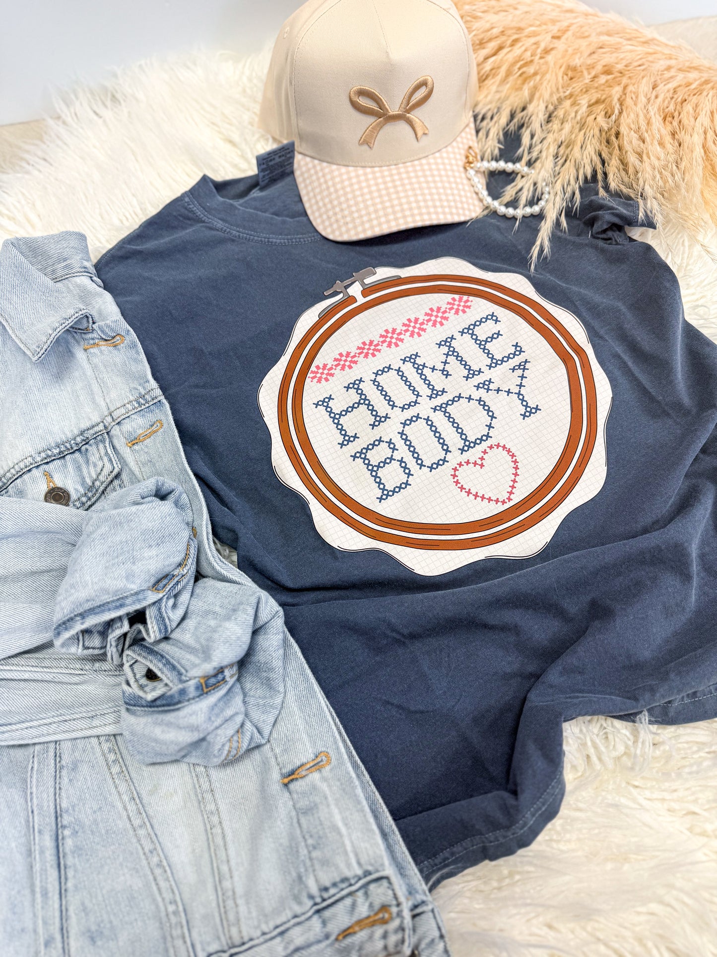 Homebody Cross Stitch Tee