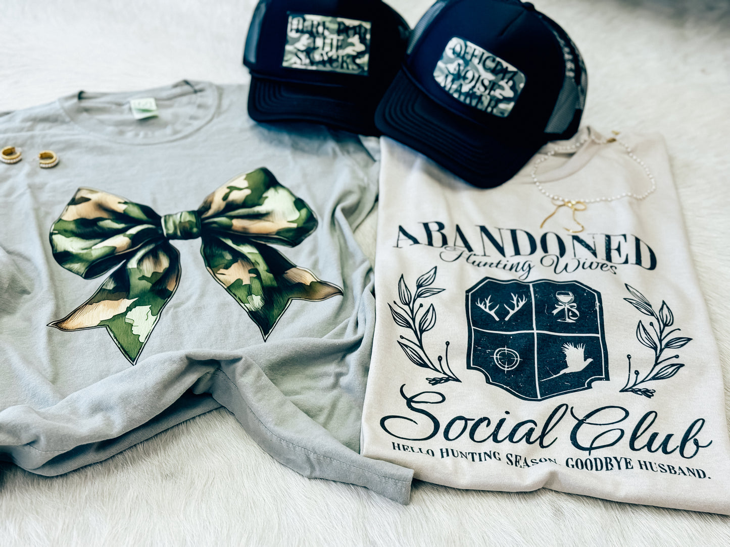 Abandoned Hunting Wives Social Club Tee