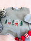 Christmas Market Embroidered Sweatshirt