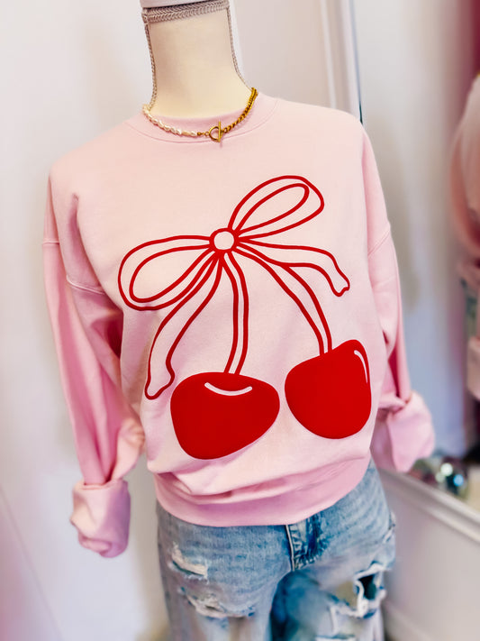 Cherry Puff Sweatshirt