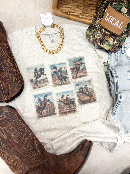 Western stamps tee