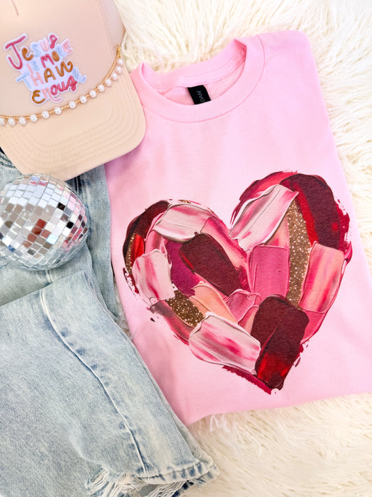 Heart Brushstroke Tee
