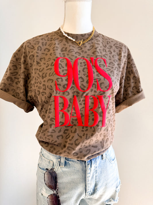 90s Baby Leopard Tee
