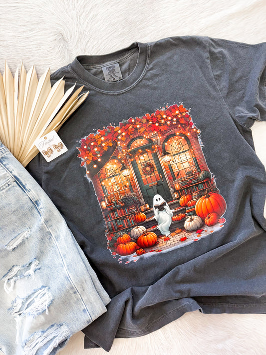 Ghost Front Porch Reading Tee