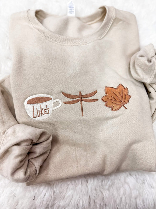 Stars Hollow Icons Embroidered Sweatshirt