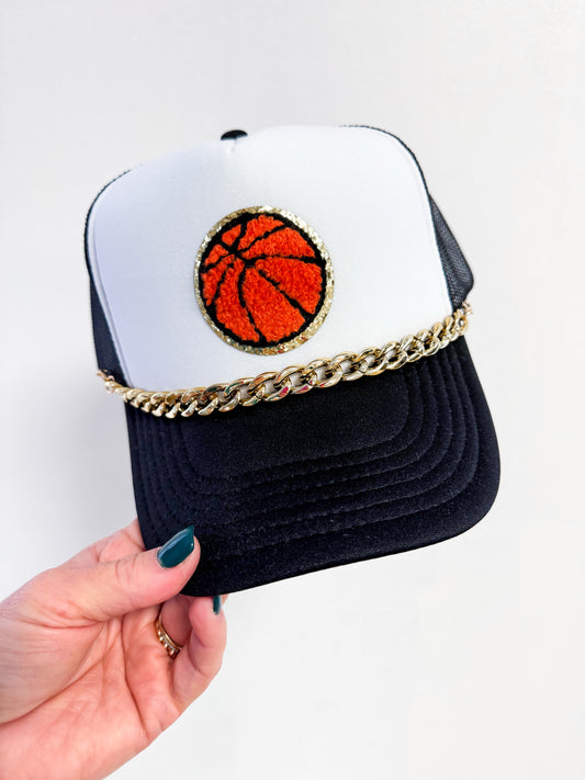 Basketball Patch Trucker Hat